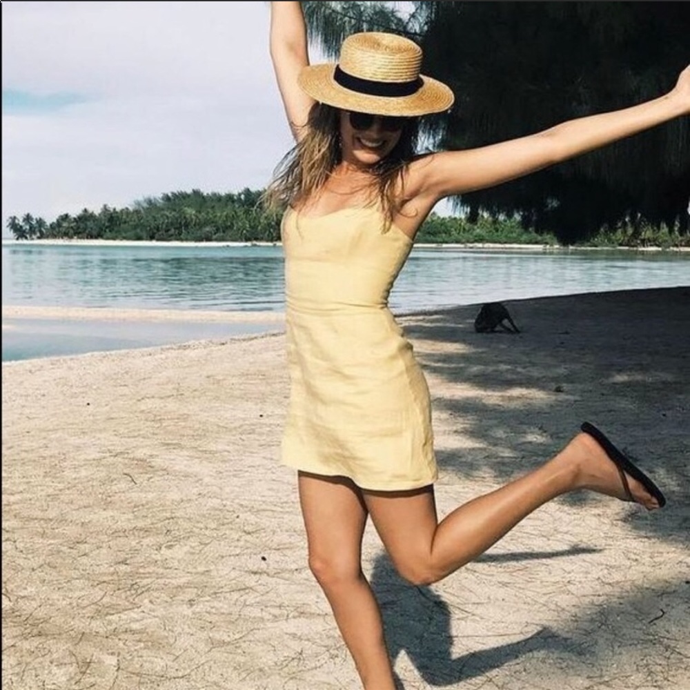 Reformation Audrey Dress in Buttercup